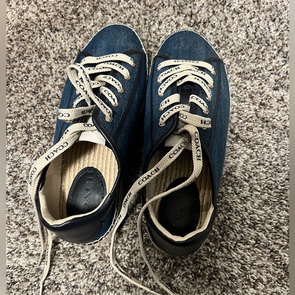 Denim shoes from Coach worn twice - Picture 3 of 4